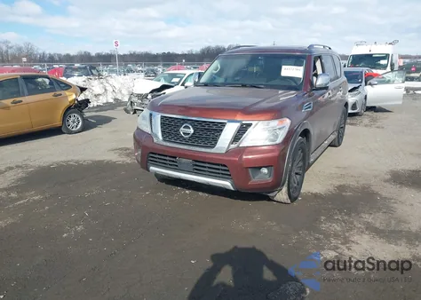 2017 Nissan Armada Platinum z USA, uszkodzony, nr VIN JN8AY2NF6H9301552